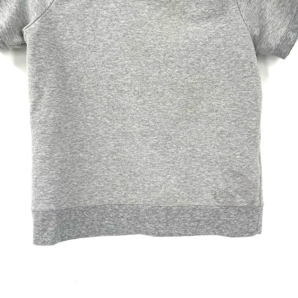 TROUVE Gray Open Shoulder Crew Neck Top - Picture 3 of 6